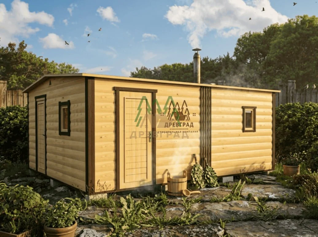 Баня 6×4м — изображение 1