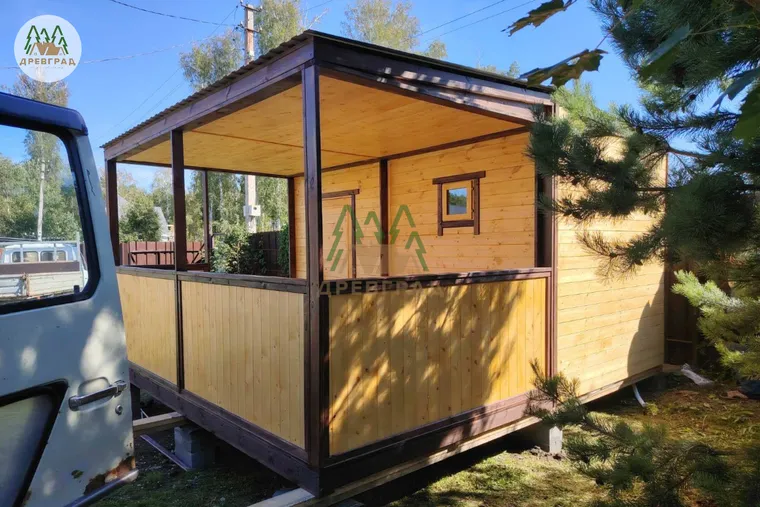 Солнечная банька 2,3*4 с террасой