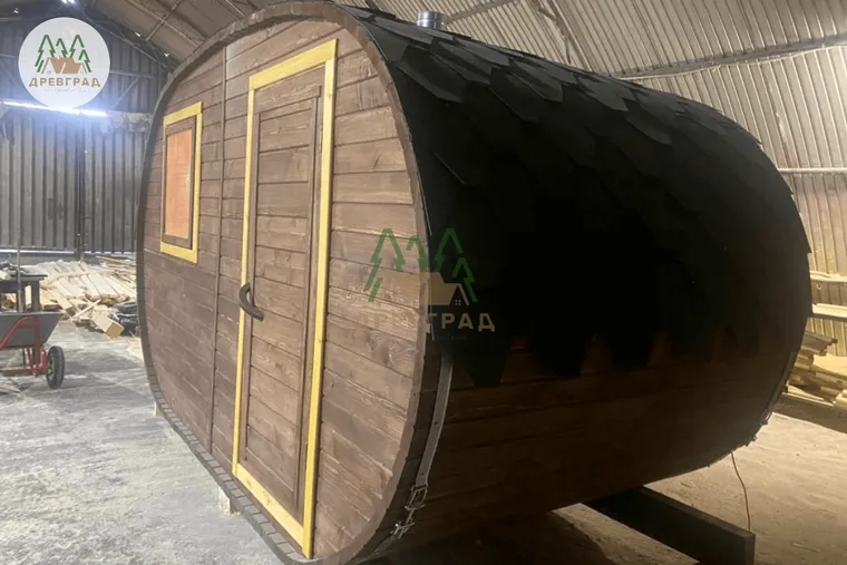 Овальная баня-бочка 2,0 × 4,0